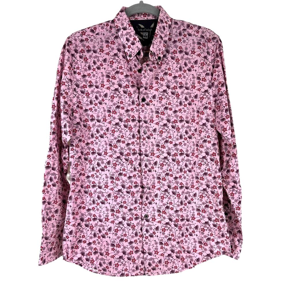 Lords of Harlech NWOT Long Sleeve Button Down Floral Dress Shirt Men's Size S